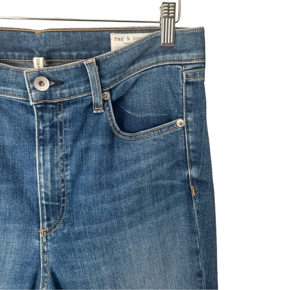 RAG & BONE High Rise Skinny Jeans El Cut Hem With Original Tags Size 31 - Picture 7 of 16